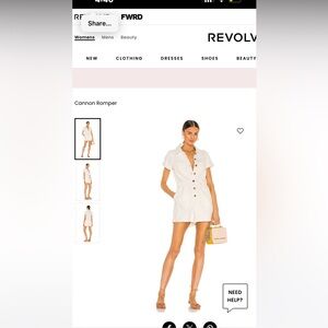 Revolve Show me your MUMU Cannon Romper in Seasalt